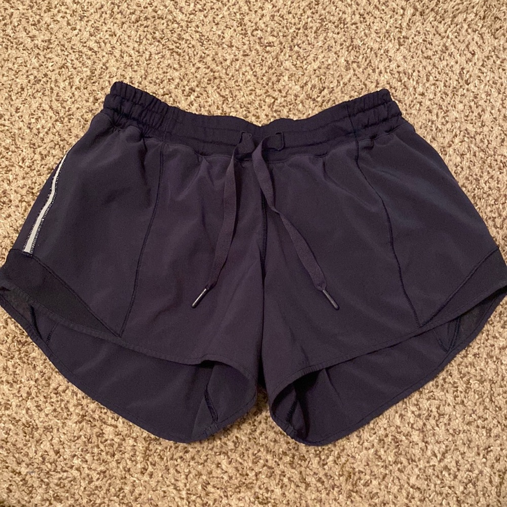 Navy blue lululemon shorts